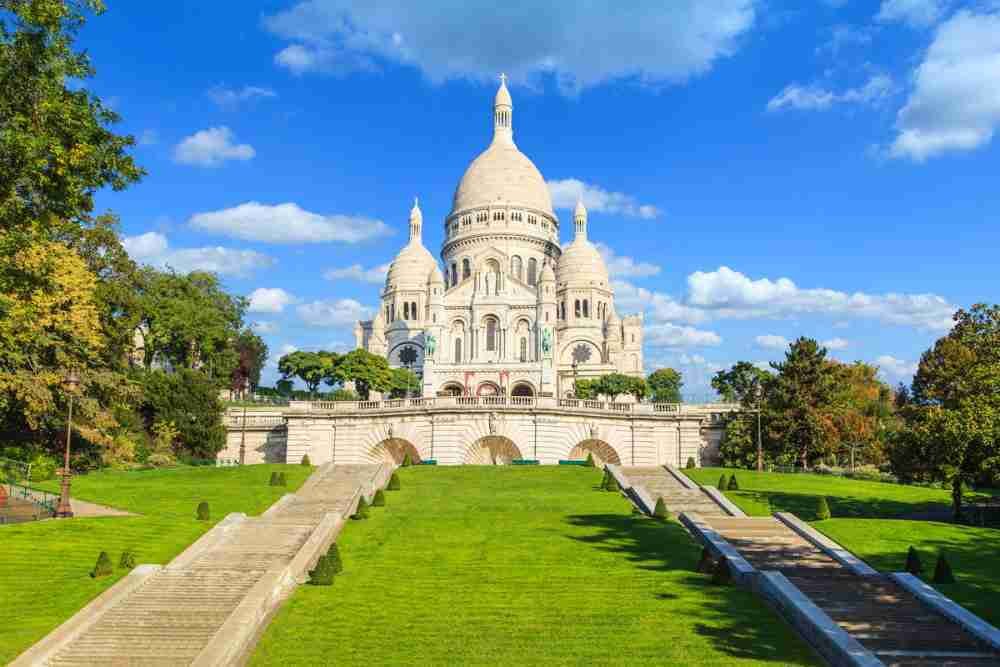 Basilica Sacre Coeur in Paris in France