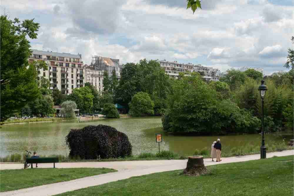 Parc Montsouris in Paris in France
