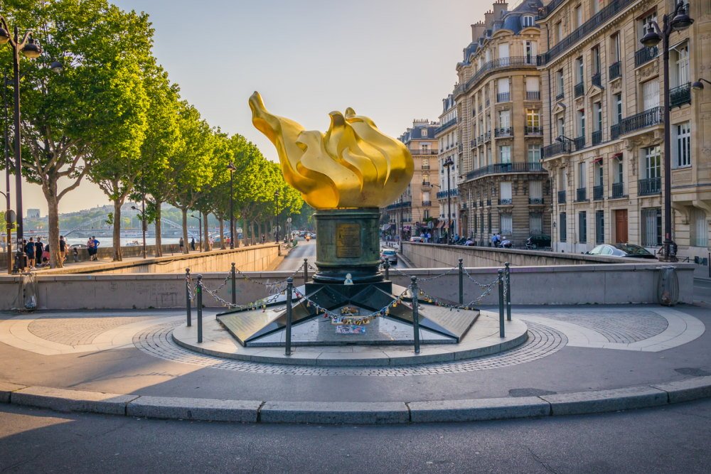 Flamme de la Liberte in Paris in France
