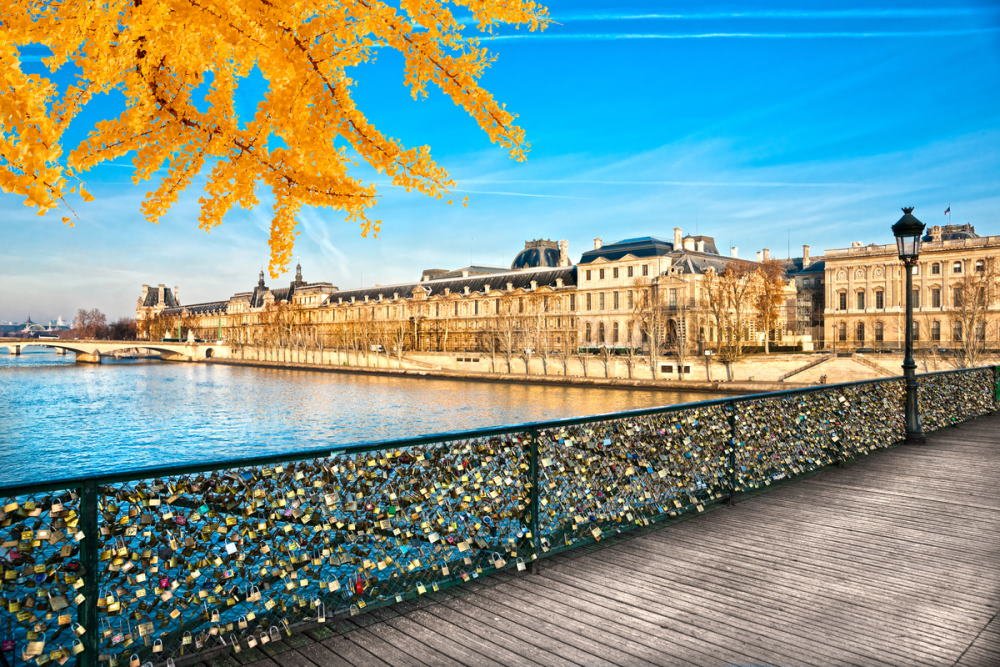 Pont des Arts in Paris in France