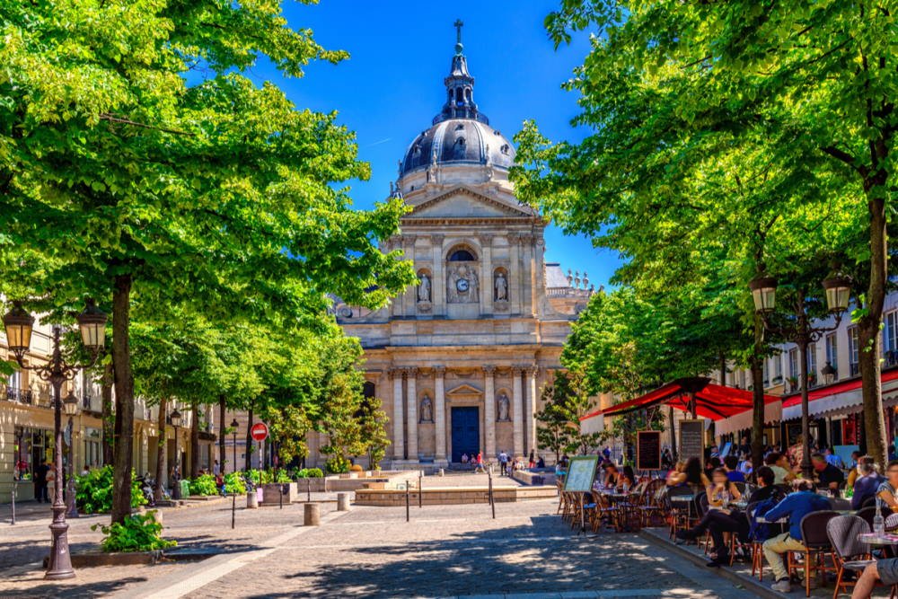 Sorbonne in the Quartier Latin in Paris in France