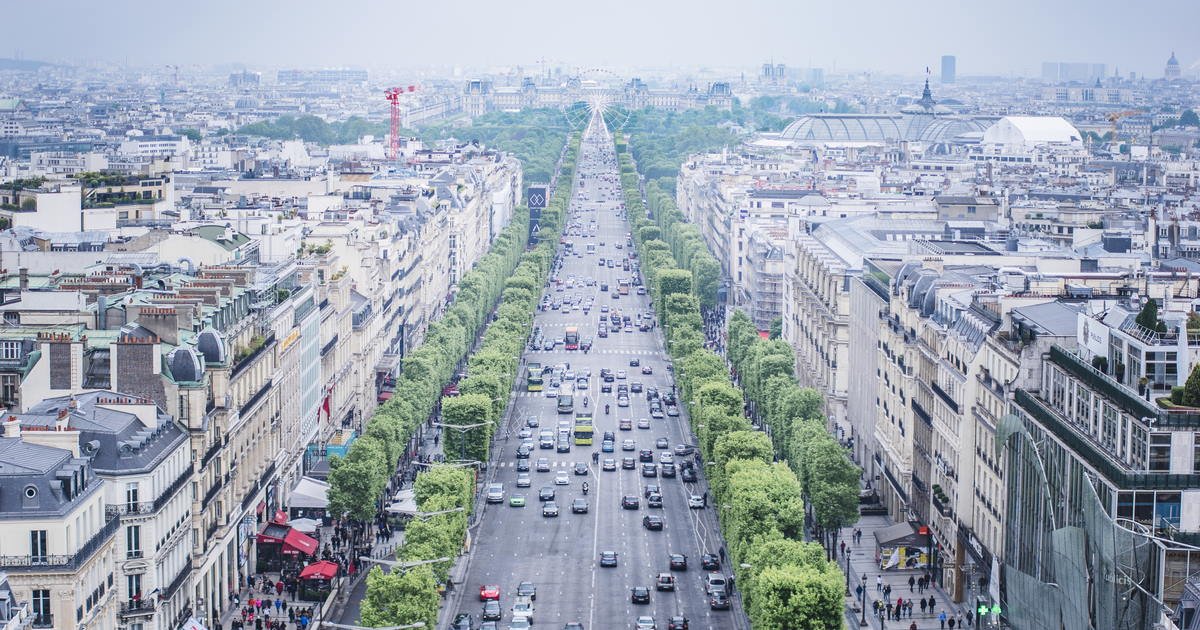 Avenue des Champs Elysees cover in Paris in France