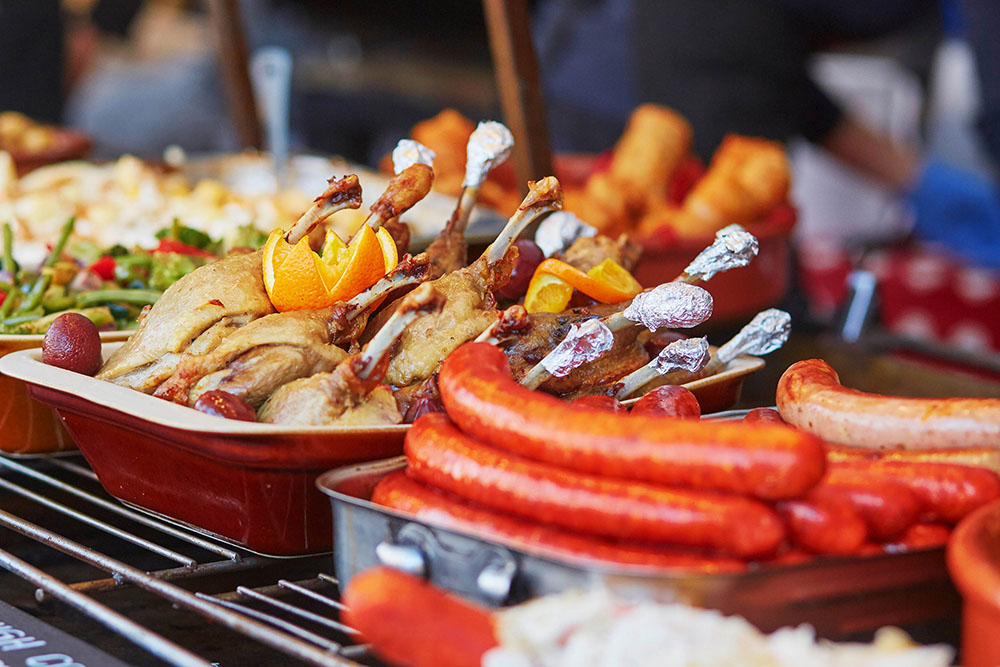 Food Sausage & Chicken in Paris