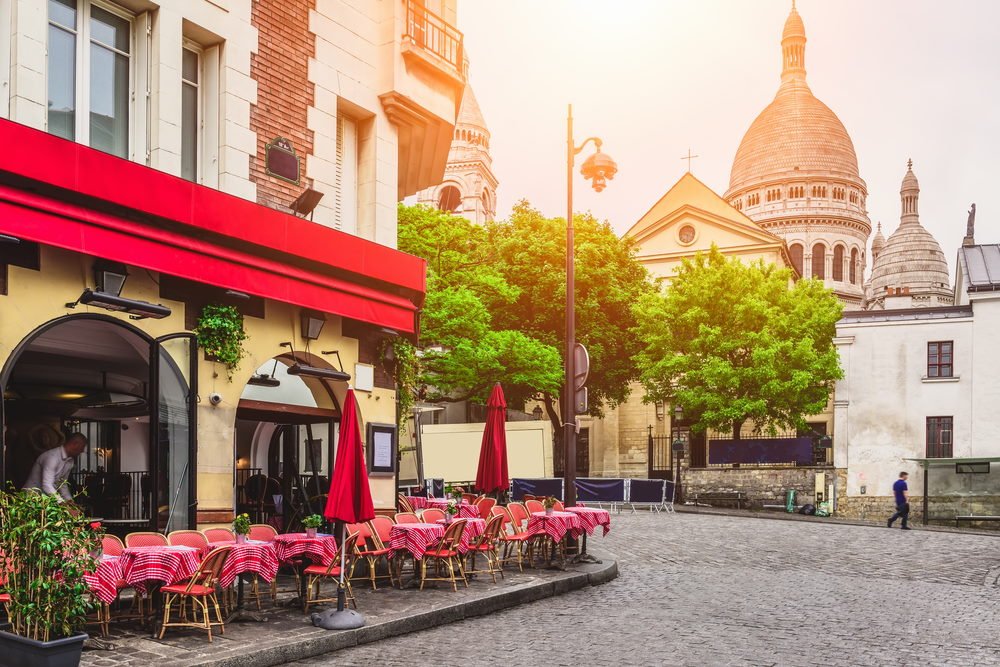 Montmartre in Paris in France
