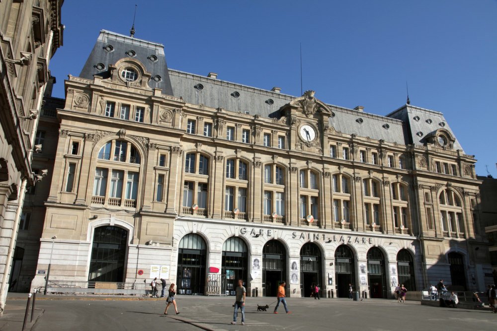 Gare St. Lazare in Paris in France