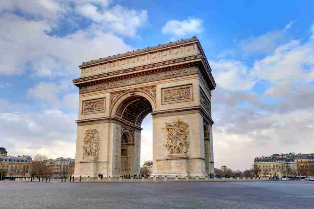 Arc de Triomphe in Paris in France