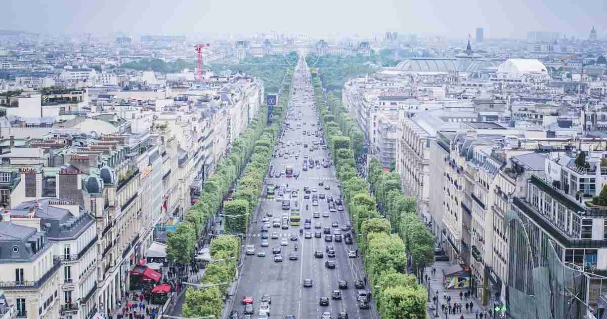Avenue des Champs Elysees cover in Paris in France