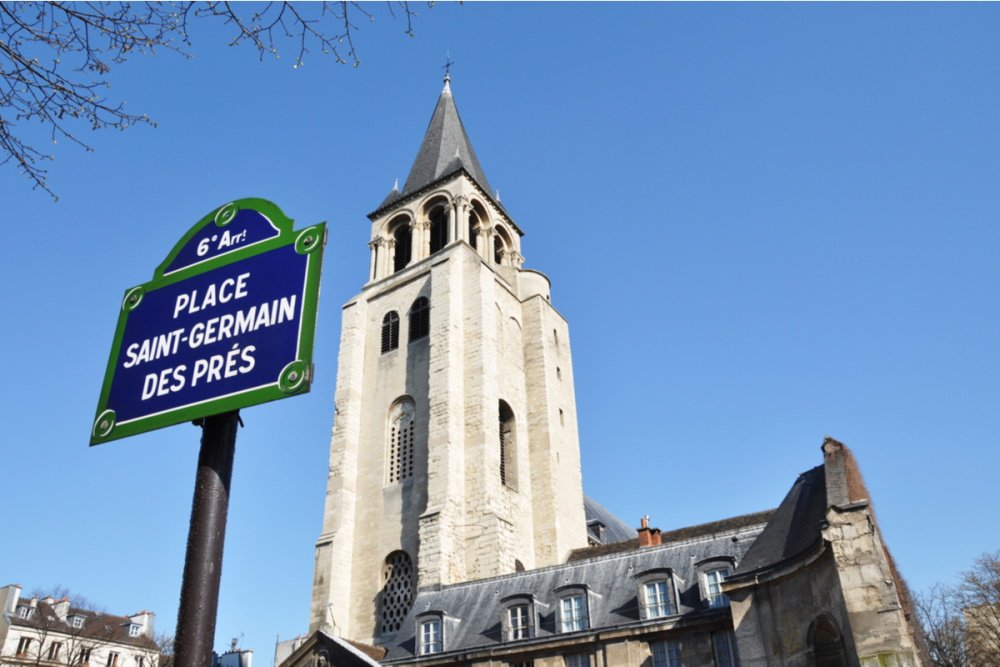 Saint Germain des Pres Church in Paris in France