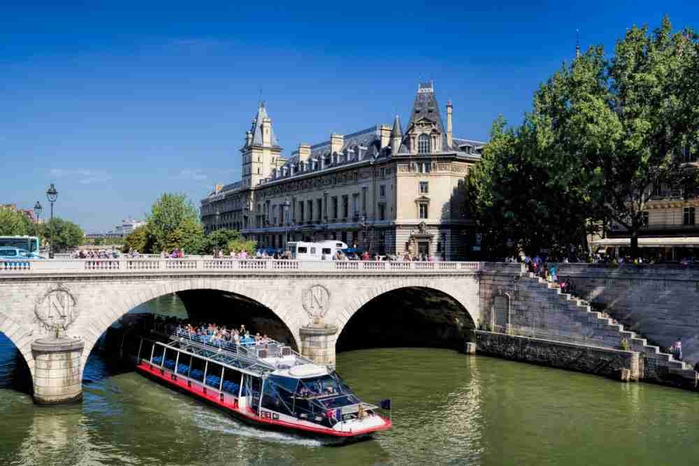 The Saint Michel bridge in Paris in France