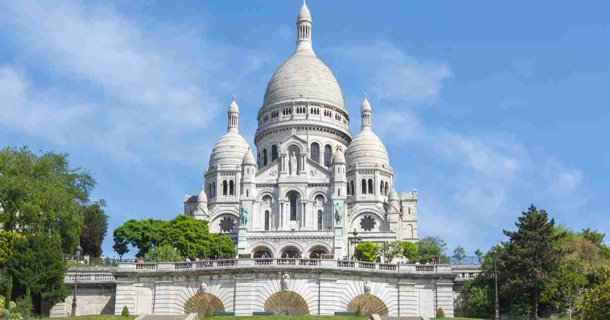 Sacre Coeur Basilica in Paris in France