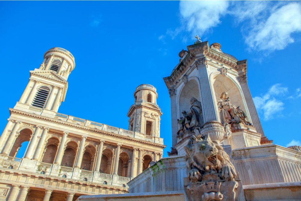 Saint Sulpice Church in Paris in France