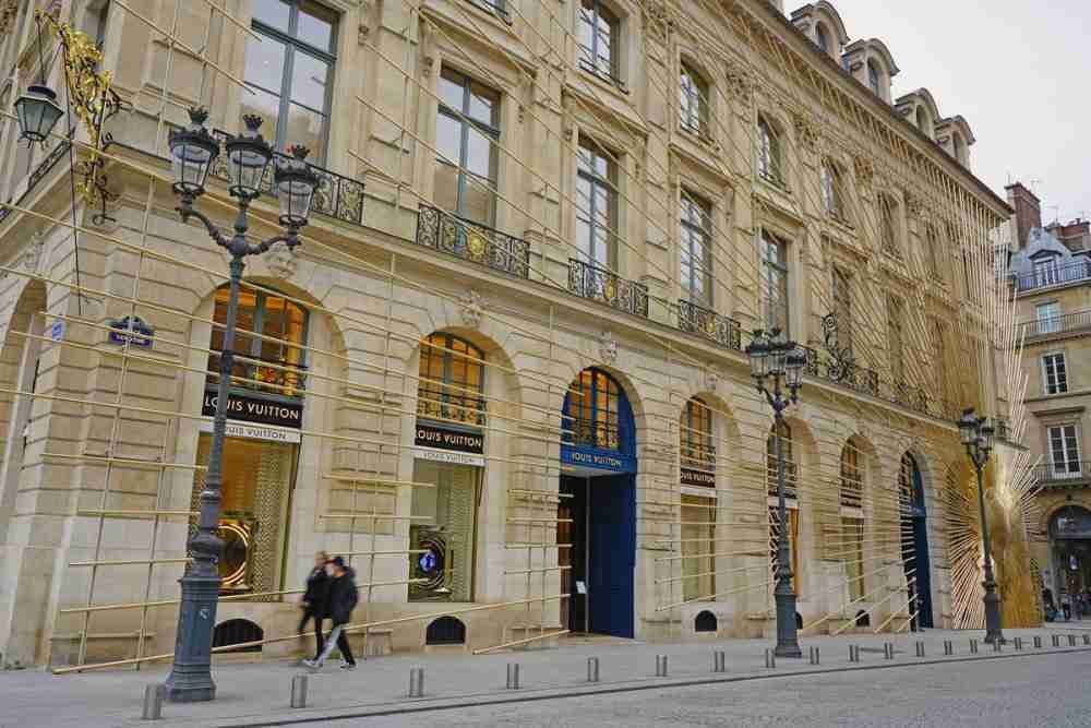 Louis Vuitton Maison in Paris in France