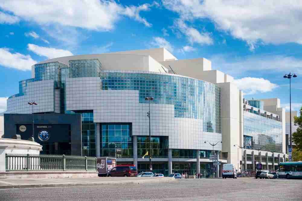 The Bastille Opera House in Paris in France