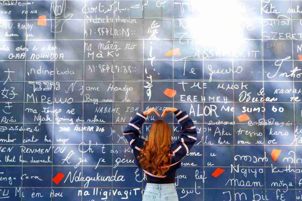 The I love you wall in Paris in France