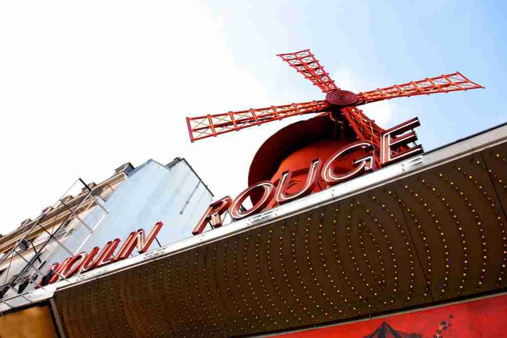 The Moulin Rouge in Paris in France