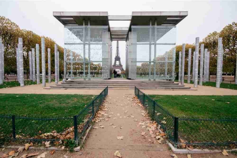 Wall for Peace in Paris in France