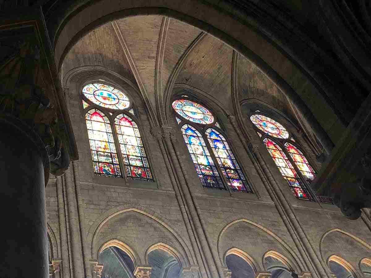 Interior Notre Dame in Paris