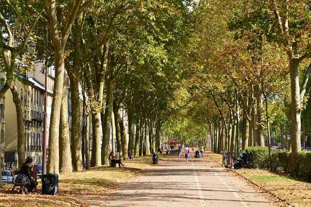 Versailles Town near Paris in France