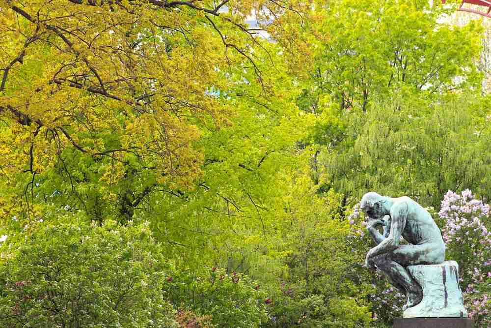 Rodin Museum- The Thinker in Paris in France