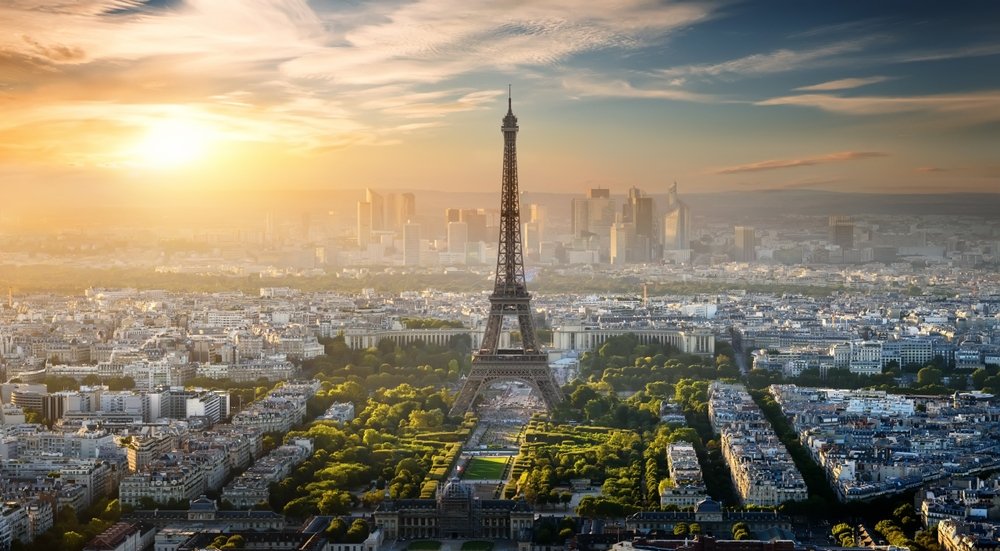 Eiffel Tower inside Paris