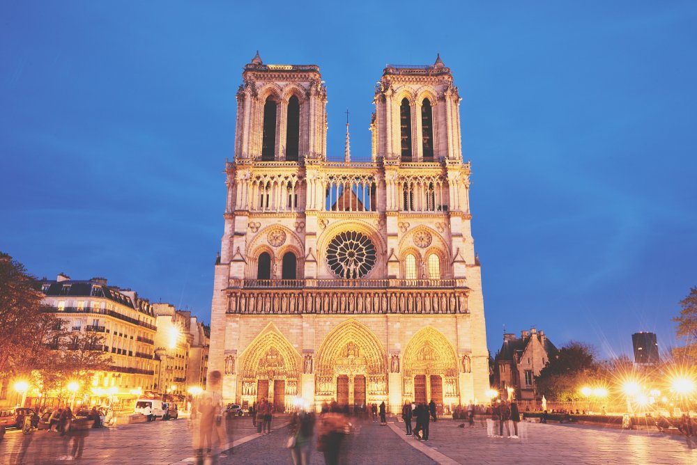 Notre-Dame Paris Night Lights