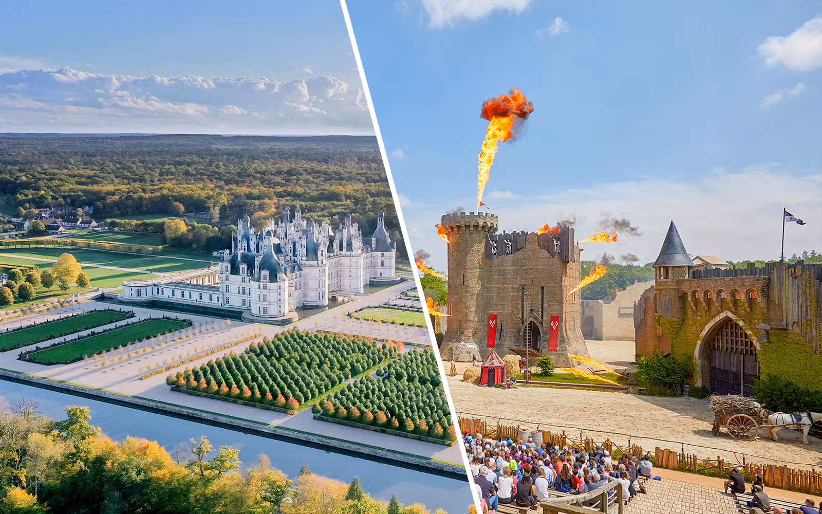Combo (Save 5%)- Chambord Castle & Gardens + Puy du Fou Tickets ota