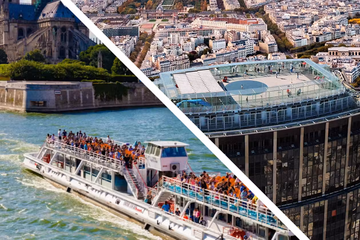 Combo Tickets Paris: Montparnasse Tower + Seine River Cruise by Bateaux Mouches ota